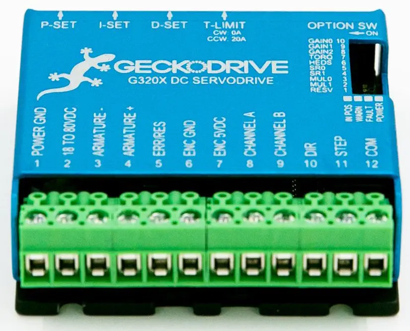 Contrôleur Moteur Pas-à-Pas Numérique G320X Geckodrive - Cliquez pour agrandir