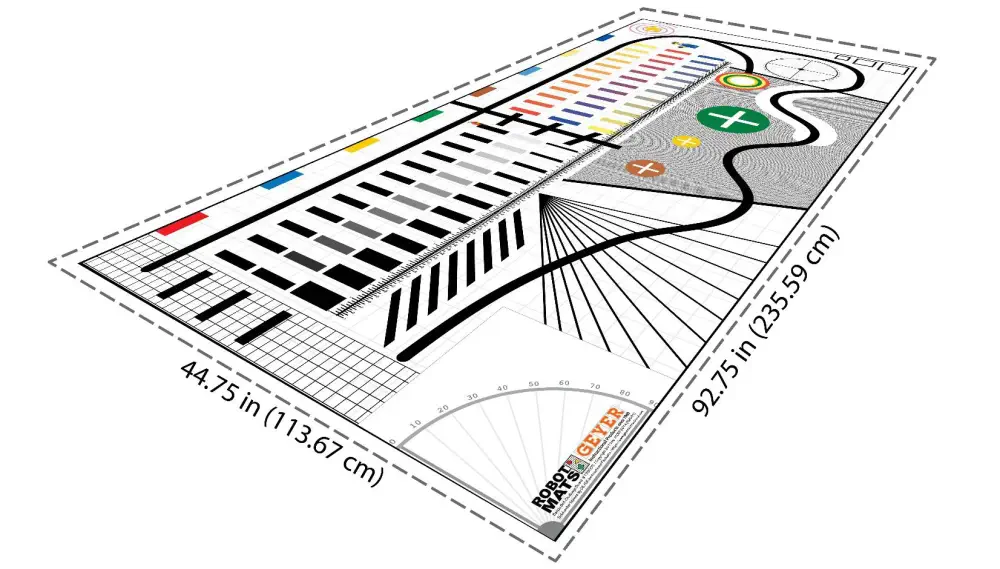 Robotics Challenge General Skills Mat (FLL Size) - Click to Enlarge