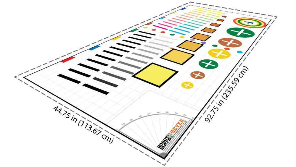 Counting & Targets Robotics Challenge Mat (FLL Size) - Zum Vergrößern klicken