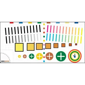 Tapis de défi robotique de comptage et de cibles (taille FLL)