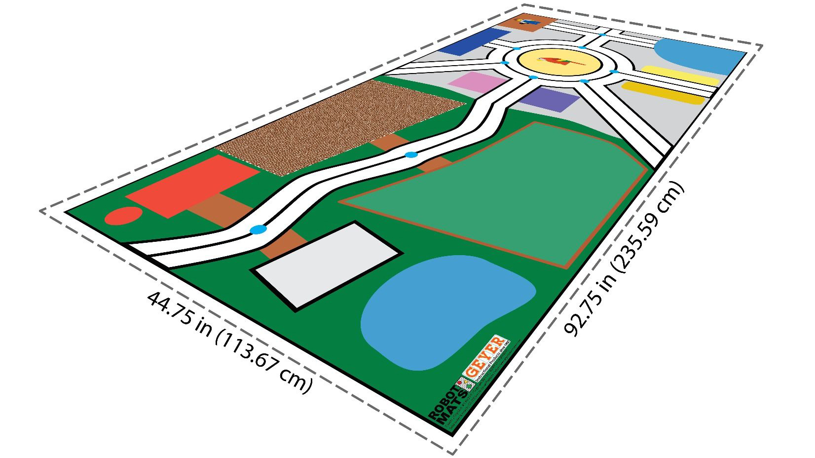 Robotics Challenge Country City Mat (FLL Size) - Click to Enlarge