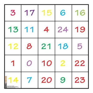 Tapis de robotique Numbers Code & Go (25 x 25 pouces)