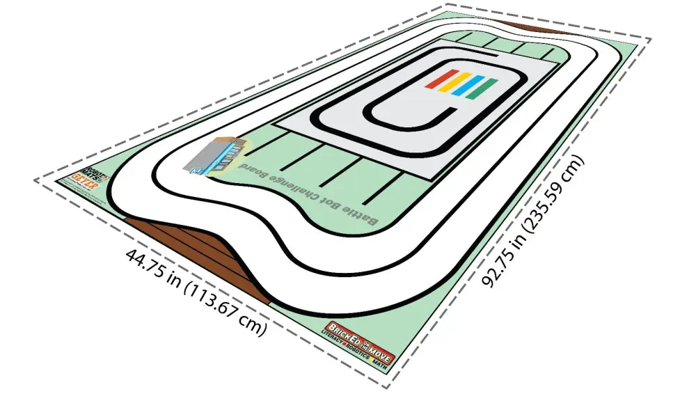 BrickEd Battle Bot Challenge Literacy Mat (FLL Size) - Click to Enlarge