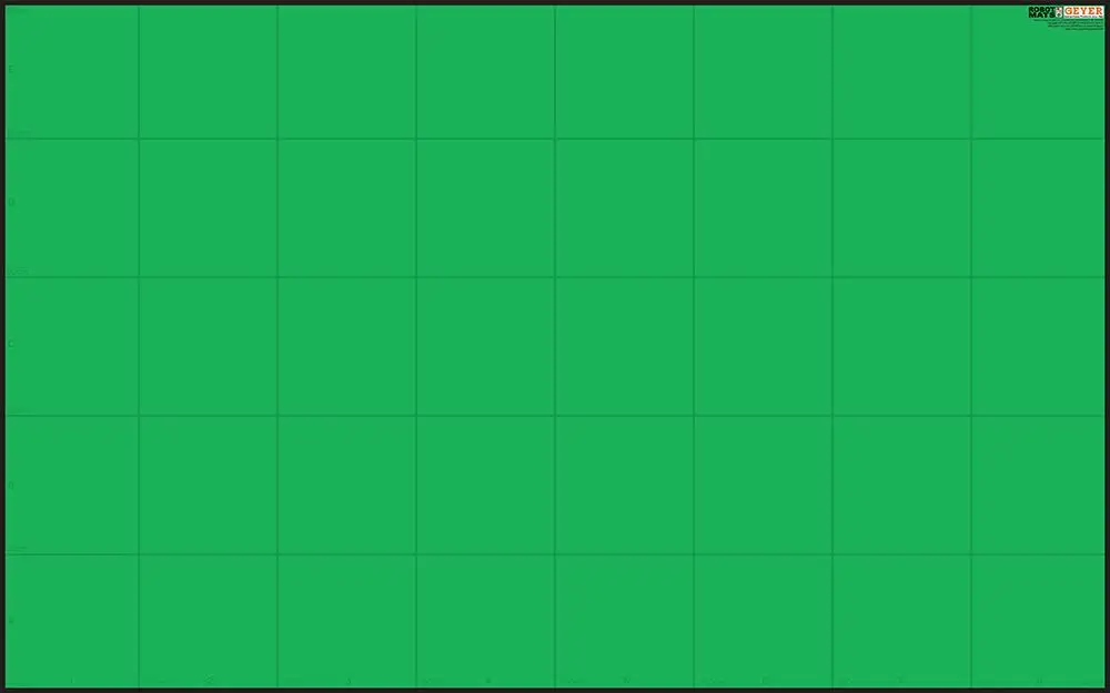 Tapete de Cuadrícula para Competencia Robótica de Wonder League (Pantalla Verde)