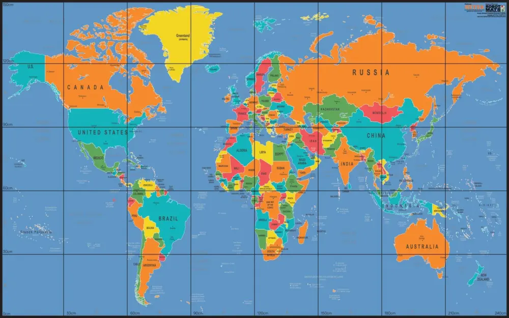 Wonder Workshop World Map - Click to Enlarge