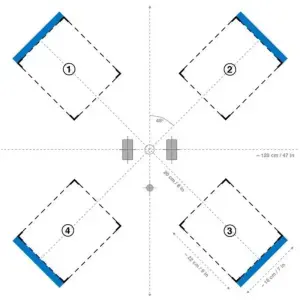 Tapis de cours LEGO EV3 Intro pour l'annexe C (120 x 84 cm)