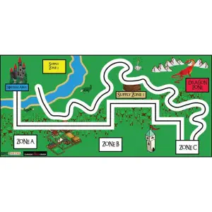 Tapis de robotique des chevaliers de la table ronde (taille FLL)