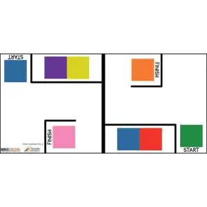 tapis de défi robotique Maze 2 (taille FLL)