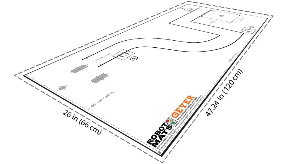  tapis de cours d'introduction Lego EV3, annexe A - Cliquez pour agrandir