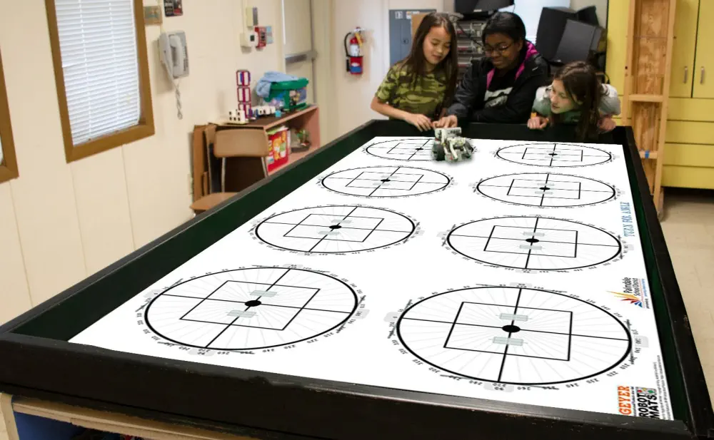 Turn For Angle Robotics Challenge Mat (FLL Size) - Click to Enlarge