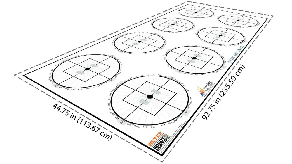 Turn For Angle Robotics Challenge Mat (FLL Size) - Click to Enlarge