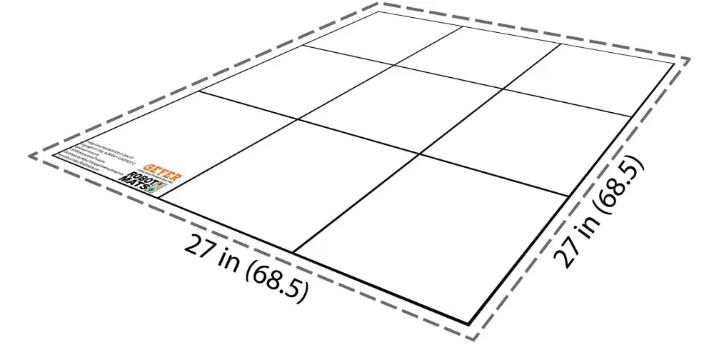 Tapis de grille Botley Botley blanc  (carrés de 9 pouces) - Cliquez pour agrandir