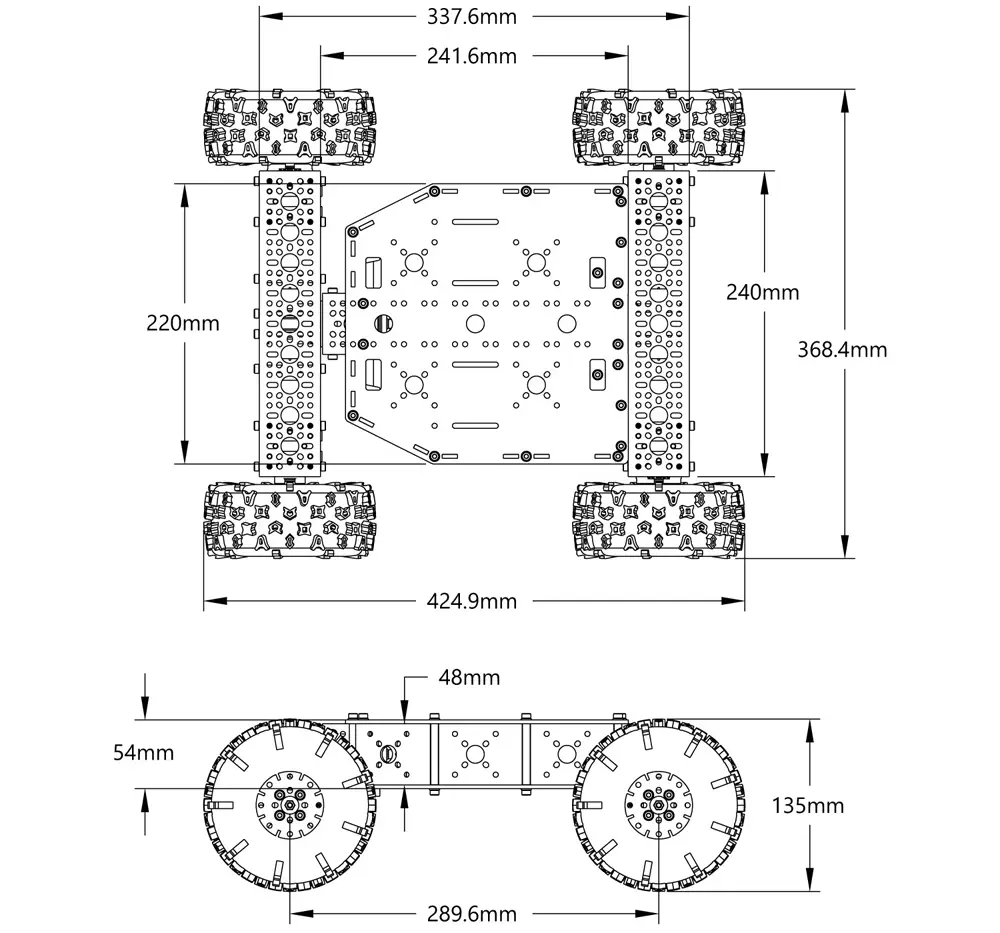 GoBilda Hammerhead Chassis Kit - Click to Enlarge