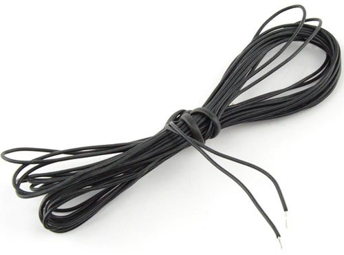 Cable de Silicio Negro de AWG30 (3m) - Haga Click para Ampliar