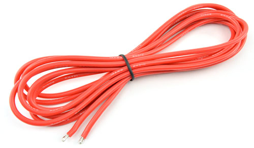 Roter Siliziumdraht AWG14 (3m) - Click to Enlarge