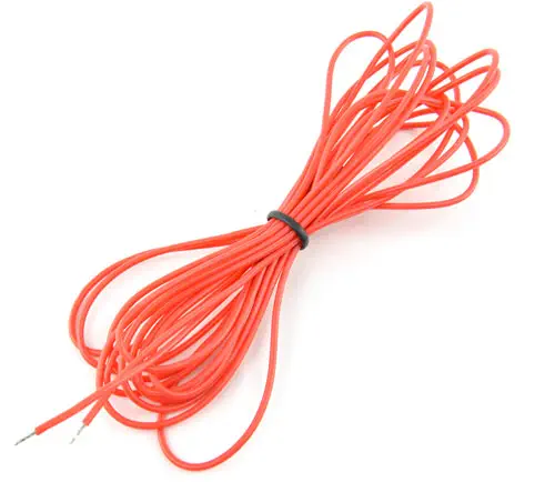 Fil de Silicone Rouge AWG24 (3m) – Cliquez pour agrandir