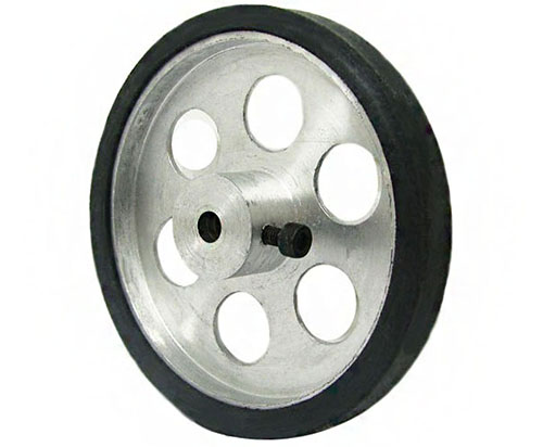 70mm Aluminium Wheel - 5mm Bore- Click to Enlarge