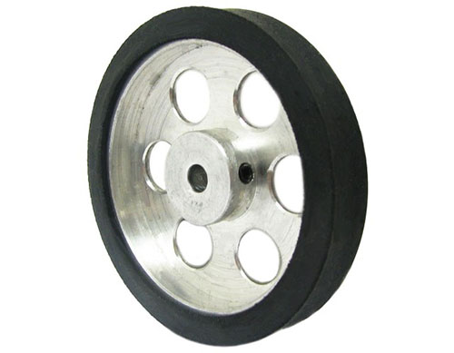70mm Aluminium Wheel - 6mm Bore - Klik om te vergroten