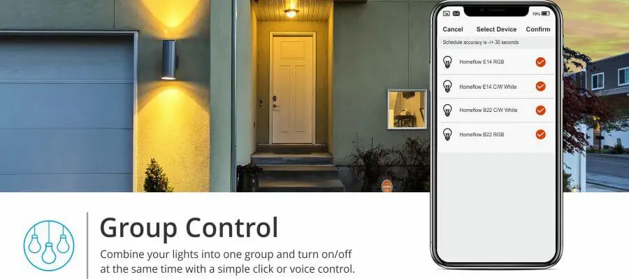 Homeflow WiFi Smart Lampe E14 4.5W Kaltweiß