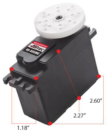 HS-805MG Giant Scale Metal Gear Servo Motor- Click to Enlarge