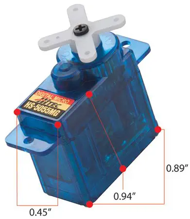 HS-5055MG Metal Gear Micro Servo Motor- Click to Enlarge