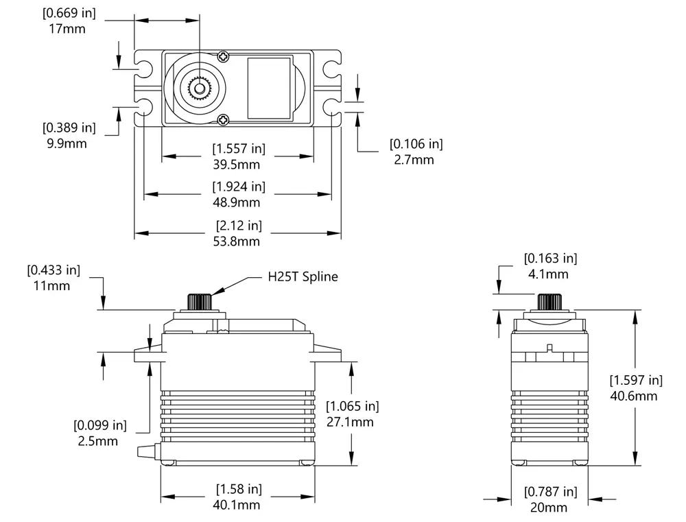 HSB-9381TH Servo Motor - Click to Enlarge