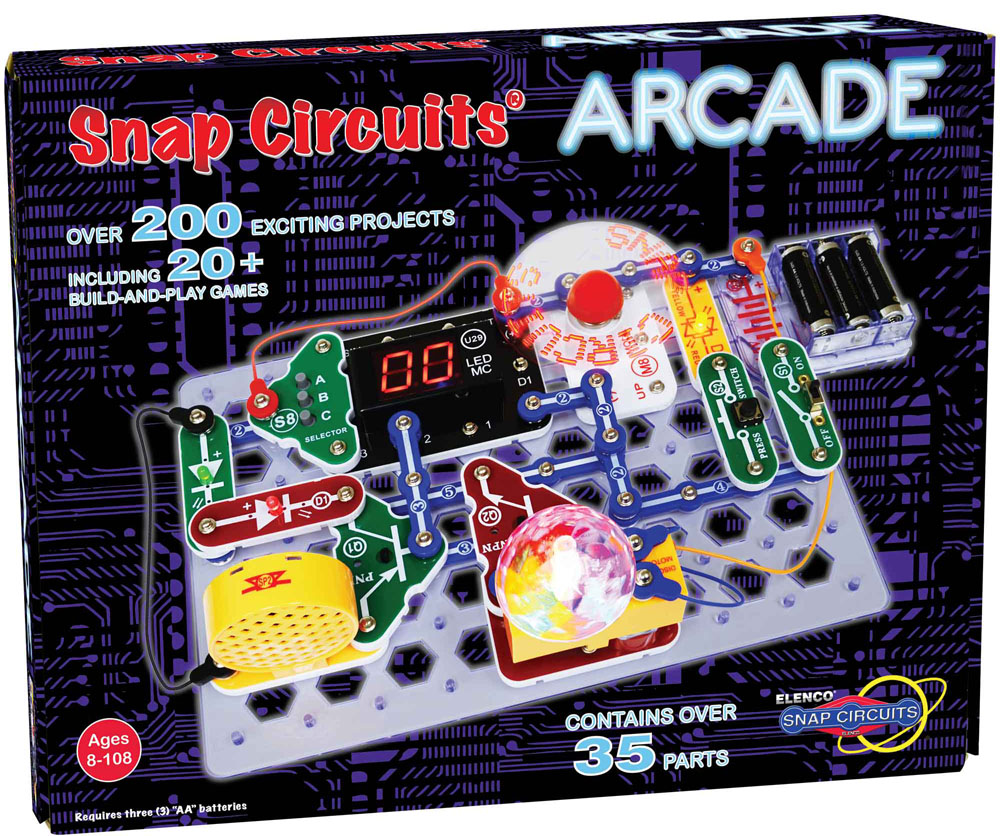 Equipo de experimentos Snap Circuits Arcade - Haz clic para ampliar