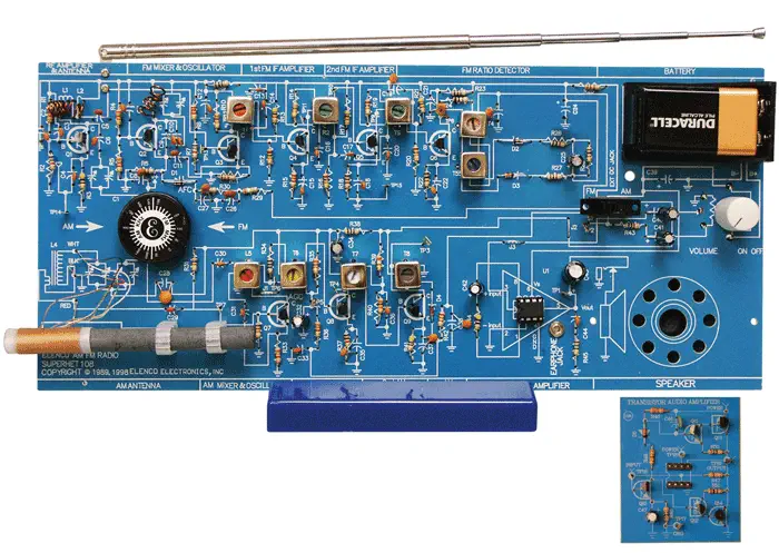 Elenco AM/FM Radio Kit (Combo IC & Transistor)