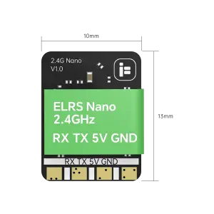 iFlight ExpressLRS ELRS Nano Receiver 2.4G RX+40mm Mini Antenna