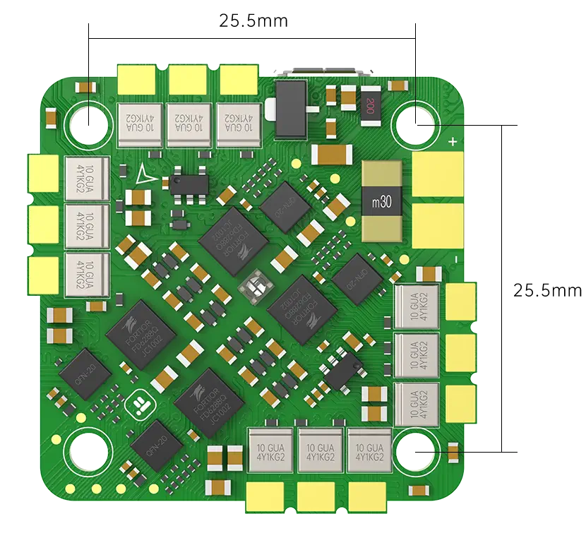 BLITZ Whoop F7 AIO V1.1 - Dimensions