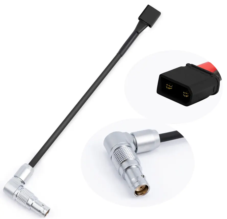 Centurion XT30U-Male to RED Komodo Power Cable - Dimensions