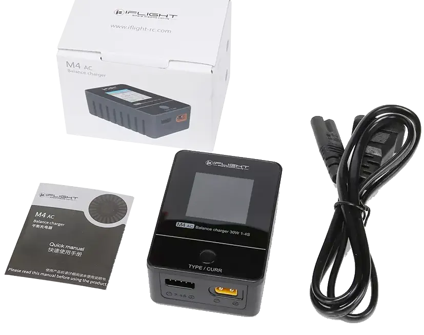 Iflight-Rc M4 AC 30W 1-4S Battery Charger-XT30 - Parts