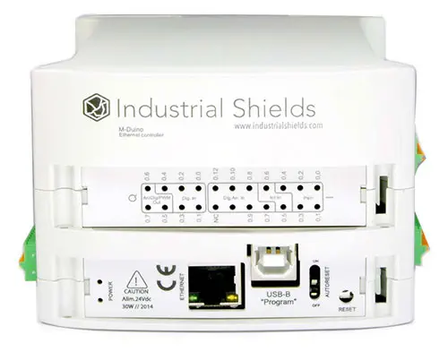 Módulo Arduino Industrial PLUS 21 I/Os Analógico/Digital PLC M-DUINO – Haga clic para ampliar