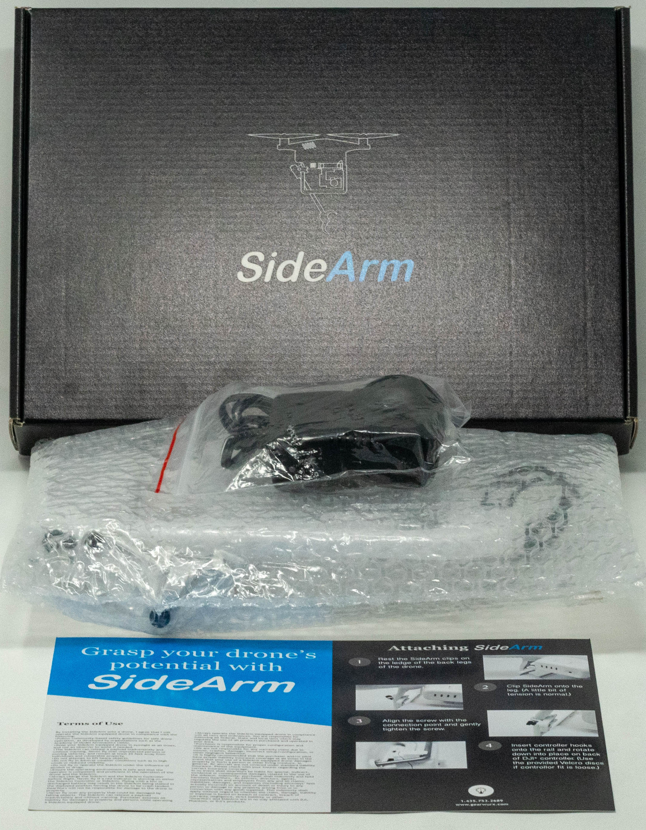 SideArm Roboterarm-Kit für DJI Phantom 4 V1 - Zum Vergrößern klicken