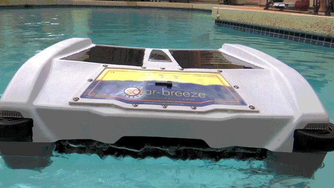 Solar-Breeze NX Intelligent Solar Robot Pool Skimmer- Click to Enlarge