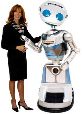 Robot mobile interactif promotionnel Millenia (à louer SEULEMENT)
