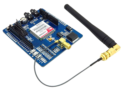IComSat Arduino互換GSM/GPRSシールド- クリックして拡大