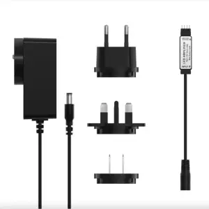 Amplificateur de signal LED et adaptateur secteur (UE + Royaume-Uni + États-Unis)