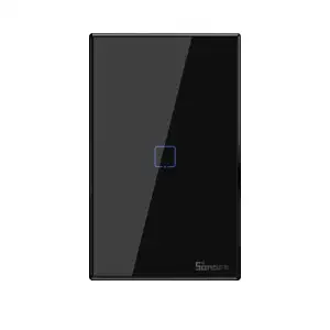 Interruptor de Pared WiFi Serie TX SONOFF (T3, 1 Gang, US, Negro)