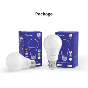 SONOFF Wi-Fi Smart LED Bulb (B05-BL-A19, 120V)