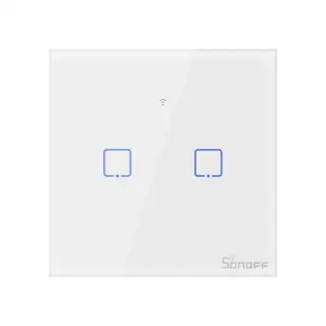 SONOFF TX Series Interrupteur mural WiFi (T2, EU, 2 Gang, Blanc)