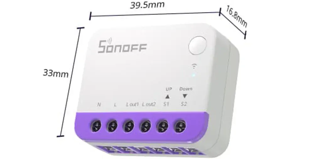 iTead Studio SONOFF MINI-RBS Smart Roller Shutter Switch - RobotShop