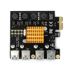 Adaptateur USB PCle à 4 canaux