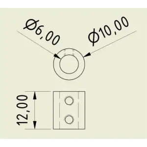 JSumo Set Screw Shaft Coupler 6mm to 6mm (Pair)