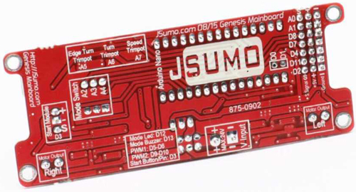 Contrôleur de Robot Arduino Genesis JSumo (avec Arduino Nano) - Cliquer pour agrandir