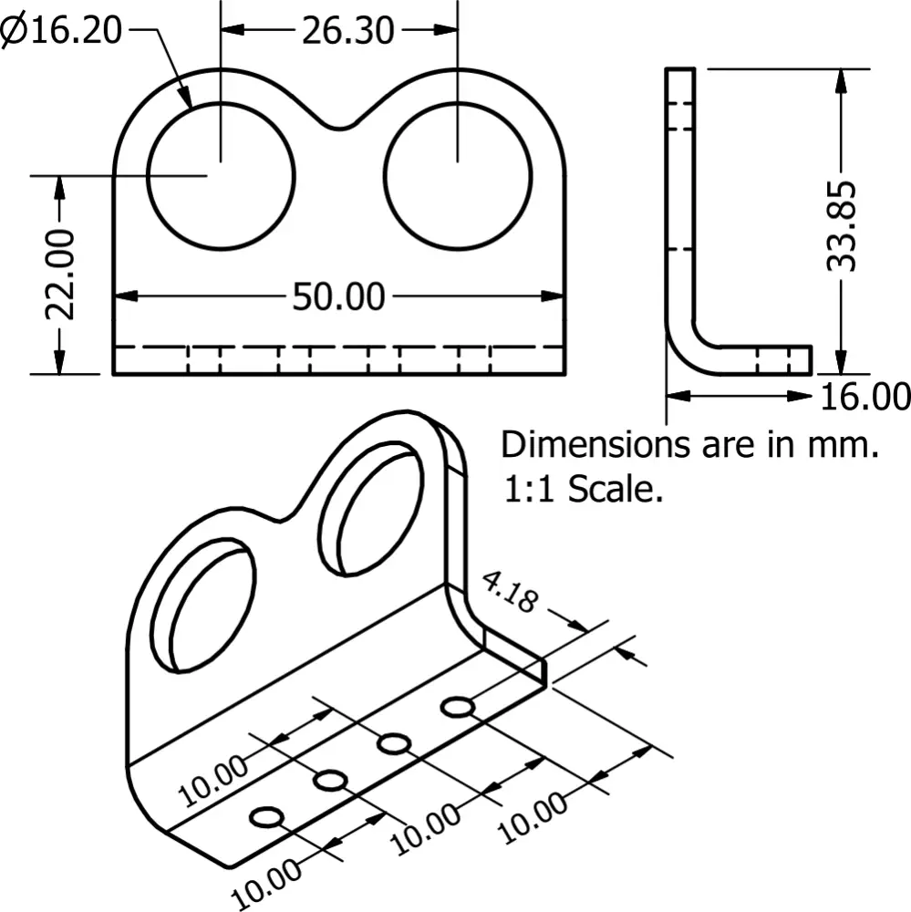 JSumo Ultraschallsensor-Halterung - Zum Vergrößern klicken