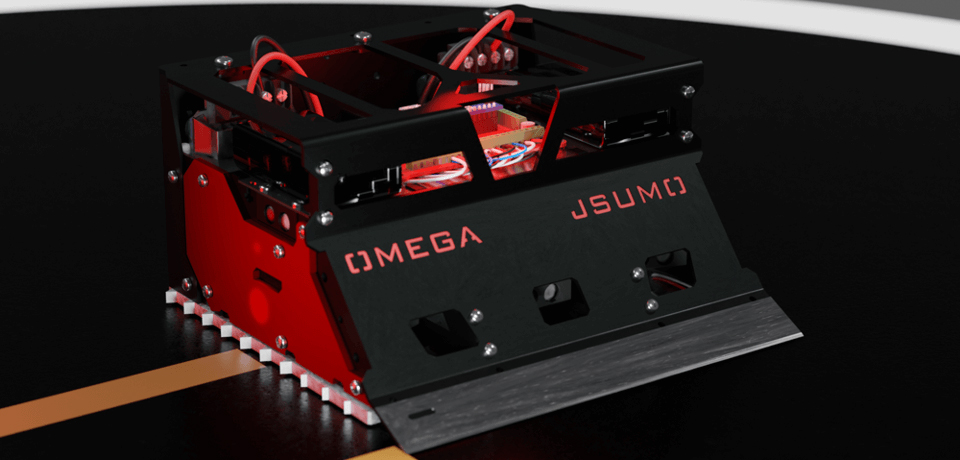 JSumo OMEGA Sumo Robot Full Kit (Assembled) - Click to Enlarge