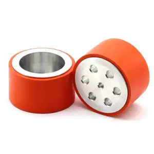 JSumo JS7444 Paire de Roues en Aluminium et Silicone (Diamètre 74 mm)