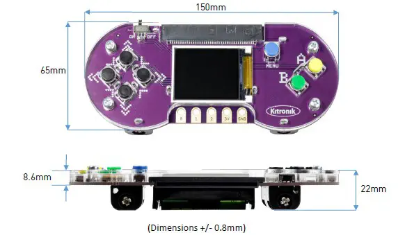 Kitronic ARCADE pour micro:bit V2 et MakeCode Arcade