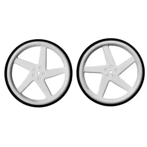 Roue pour Servomoteur 63mm - Blanc (2pk)